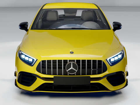 Mercedes-Benz A45 S AMG 2020 High-Performance Hatchback 3D Model