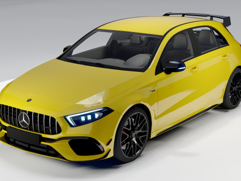 Mercedes-Benz A45 S AMG 2020 High-Performance Hatchback 3D Model