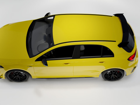 Mercedes-Benz A45 S AMG 2020 High-Performance Hatchback 3D Model