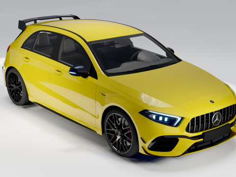 Mercedes-Benz A45 S AMG 2020 High-Performance Hatchback 3D Model