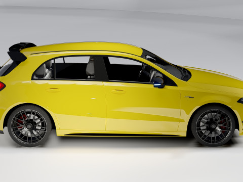 Mercedes-Benz A45 S AMG 2020 High-Performance Hatchback 3D Model