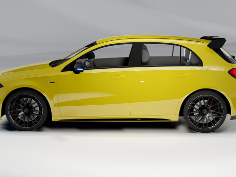 Mercedes-Benz A45 S AMG 2020 High-Performance Hatchback 3D Model