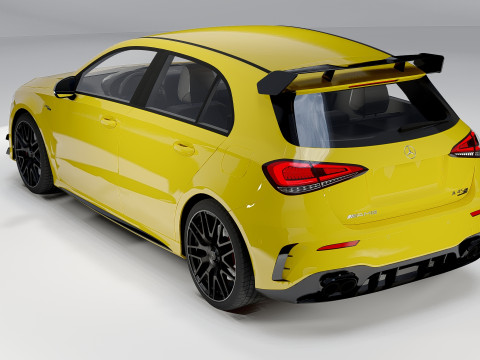 Mercedes-Benz A45 S AMG 2020 High-Performance Hatchback 3D Model