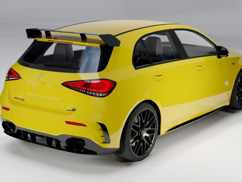 Mercedes-Benz A45 S AMG 2020 High-Performance Hatchback 3D Model