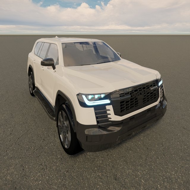 Toyota land cruiser gr-sport 2022 Modèle 3D .c4d .max .obj .3ds .fbx .stl .blend 