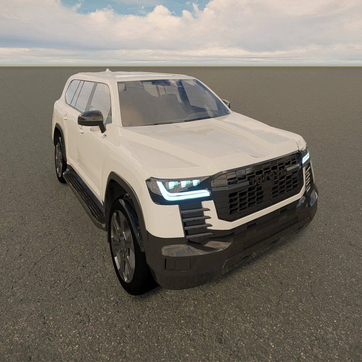 Toyota land cruiser gr-sport 2022 3D Model .c4d .max .obj .3ds .fbx .stl .blend 