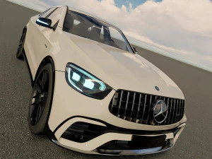 mercedes amg glc 63s coupe 2022 3D Model