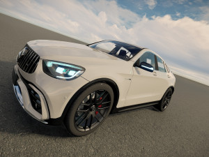 mercedes amg glc 63s coupe 2022 3D मॉडल