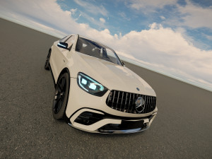 mercedes amg glc 63s coupe 2022 3D मॉडल