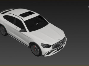 mercedes amg glc 63s coupe 2022 3D मॉडल