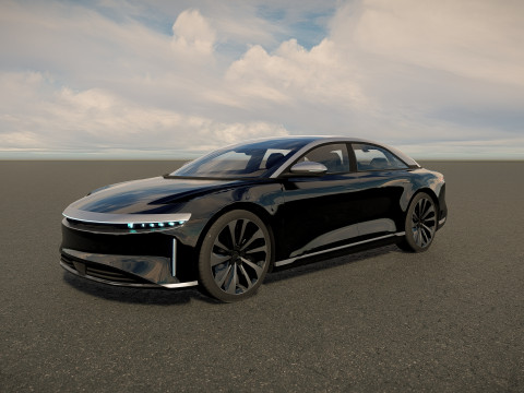 Lucid Air 2022 Modelo 3D