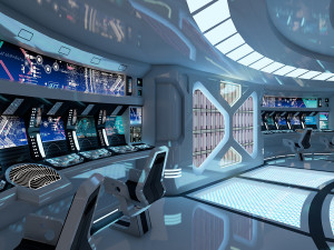 Sci-fi Interior 3D Model