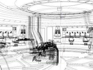 Sci-fi Interior Model 3D