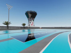 亚斯码头赛道 3D 模型