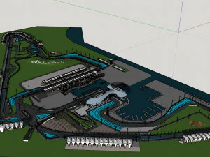 亚斯码头赛道 3D 模型