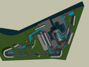 亚斯码头赛道 3D 模型