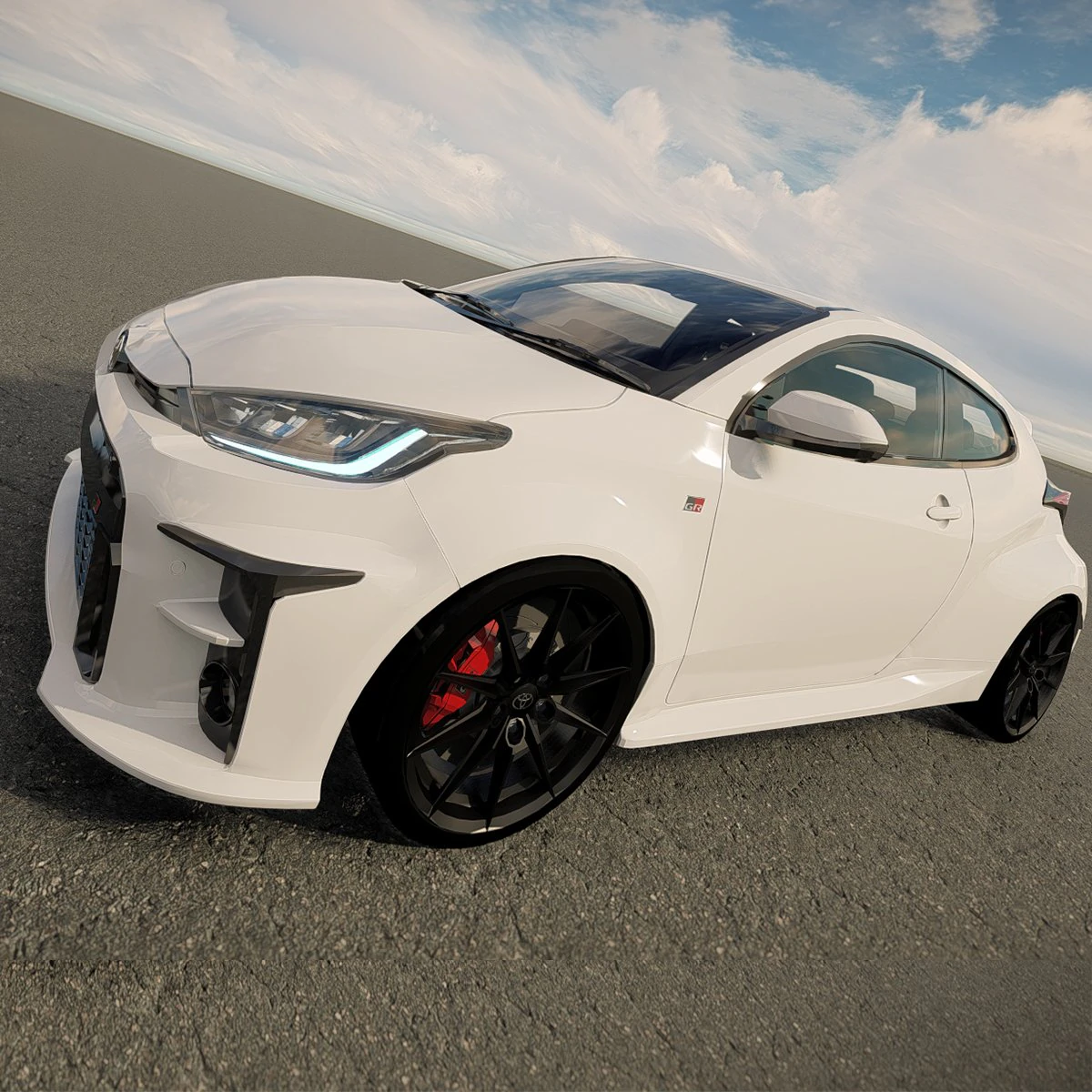 Toyota GR Yaris 2022 3D Model .c4d .max .obj .3ds .fbx .stl .blend 