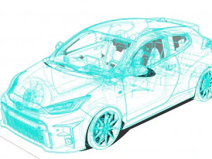 Toyota GR Yaris 2022 3D Model