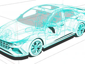 Hyundai Elantra N 2022 3D Model
