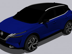 Nissan Qashqai 2022 Model 3D