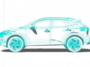 Nissan Qashqai 2022 Model 3D