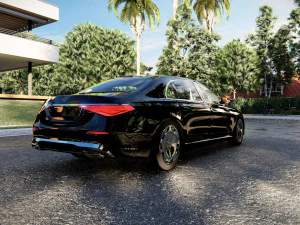 Mercedes Benz S-class Maybach 2021 3D Model