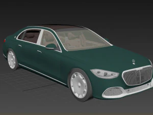 Mercedes Benz S-class Maybach 2021 3D Model