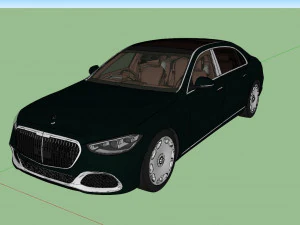 Mercedes Benz S-class Maybach 2021 3D Model