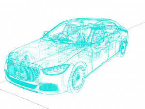 Mercedes Benz S-class Maybach 2021 Modelo 3D
