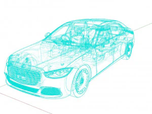 Mercedes Benz S-class Maybach 2021 3D Model