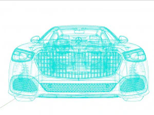 Mercedes Benz S-class Maybach 2021 3D Model