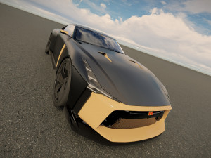 Nissan GT R50 Concept 2020 3D Модель