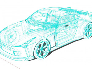 Nissan GT R50 Concept 2020 3D Модель