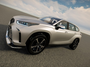 Toyota Crown Kluger Hybrid 2022 3D 모델