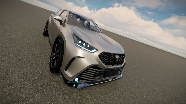 Toyota Crown Kluger Hybrid 2022 3D 모델 .c4d .max .obj .3ds .fbx .stl .blend 