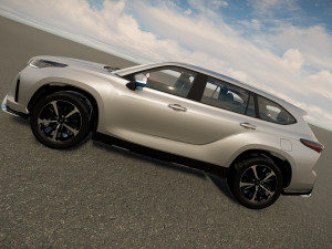 Toyota Crown Kluger Hybrid 2022 3D 모델