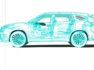 Toyota Crown Kluger Hybrid 2022 3D 모델