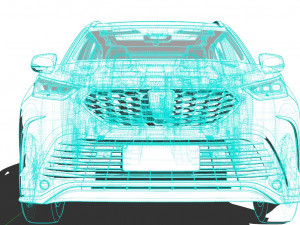 Toyota Crown Kluger Hybrid 2022 3D 모델