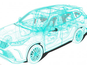 Toyota Crown Kluger Hybrid 2022 3D 모델