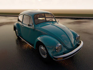 Volkswagen Beetles 3D Model