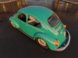 Volkswagen Beetles 3D Model