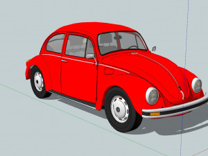 Volkswagen Beetles Modello 3D