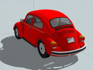 Volkswagen Beetles 3D Model
