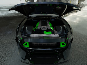 Tuned Mustang 3D Model