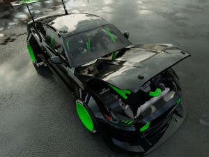 Tuned Mustang 3D Model