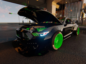 Tuned Mustang 3D Model