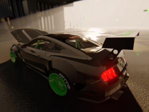 Tuned Mustang 3D Model