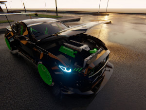 Tuned Mustang 3D Model