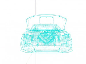 Tuned Mustang 3D Model