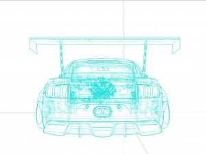 Tuned Mustang 3D Model